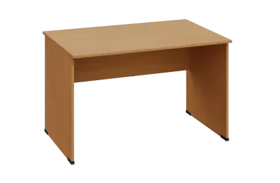 EPL 18 - 12 stůl kancelářský, dřevěná podnož, deska 18 mm, široký 1200 mm, buk Royal